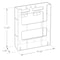 Azar Displays 2-Pocket Acrylic Literature Holder Floor Stand for 8.5'' x 11'' Paper 300858 - alternate 3